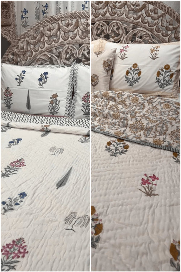 Artisan Hand-Block Printed Bedding Bundle - The Decor Central