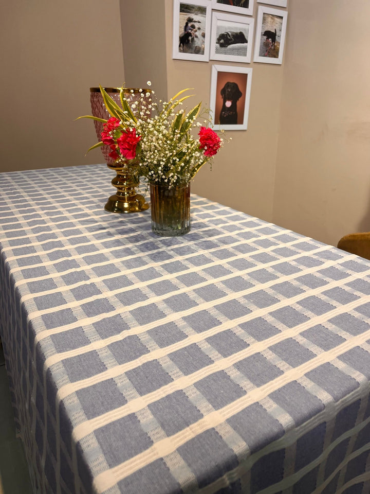 Checkered dining table Cover - The Decor Central