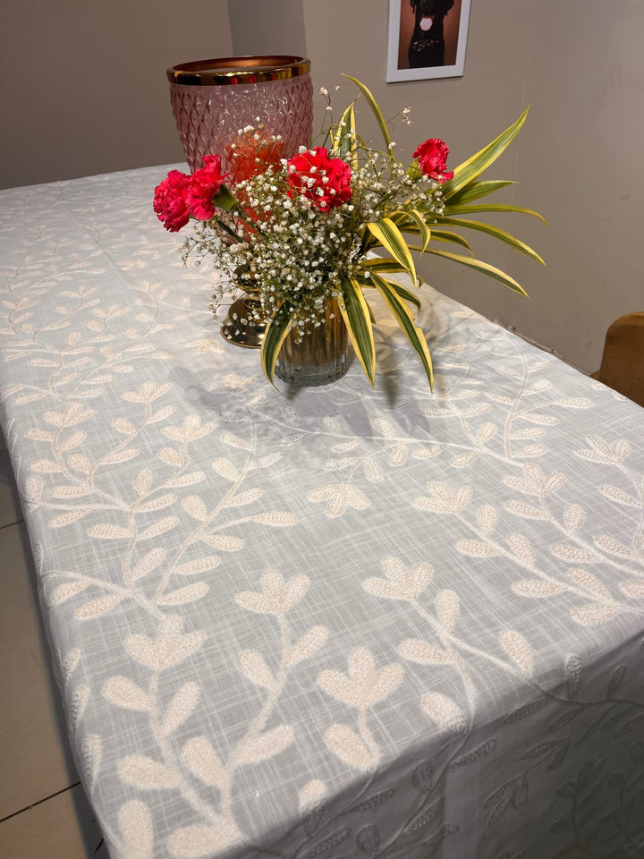Ivory table Cover - The Decor Central