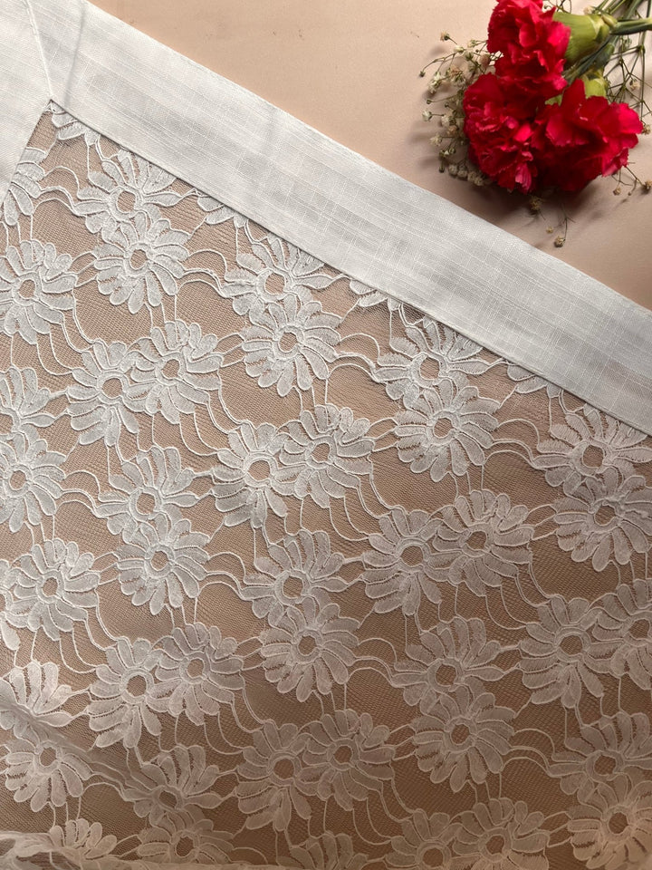 Ivory table Cover - The Decor Central