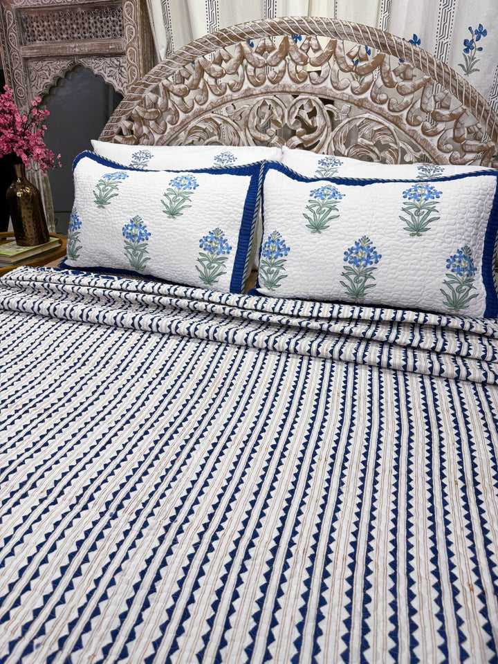 Nisha Bedding Set (Bedspreads + Quilt) - The Decor Central